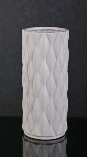 Ваза Knit 12,5х12,5х29 см біла