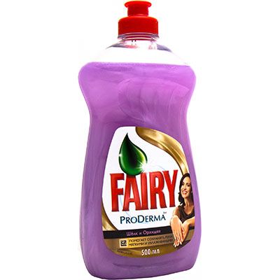 Средство для мытья посуды Fairy ProDerma Silk and Orchid 500 мл