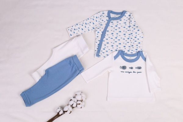 Кофтинка дитяча Sasha р.62 молочний 4195 