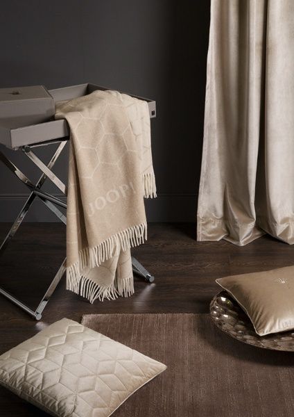 Плед F-Vision Natur 130x180 см бежевый/светло-коричневый Joop! 