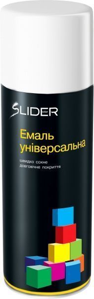 Эмаль аэрозольная RAL9010 SLIDER белый глянец 400 мл