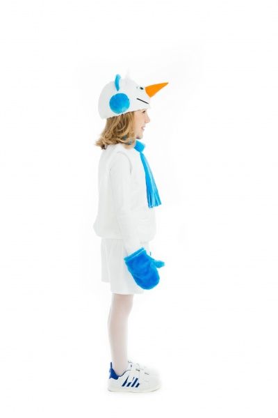 Костюм новорічний КАРНАВАЛІЯ Сніговик р.116-122 біло-блакитний 