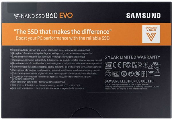SSD-накопитель Samsung 850 Evo 1000GB 2,5