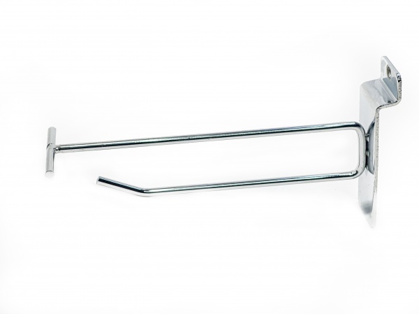 Крючок с ценником 15 см для экономпанели хром 