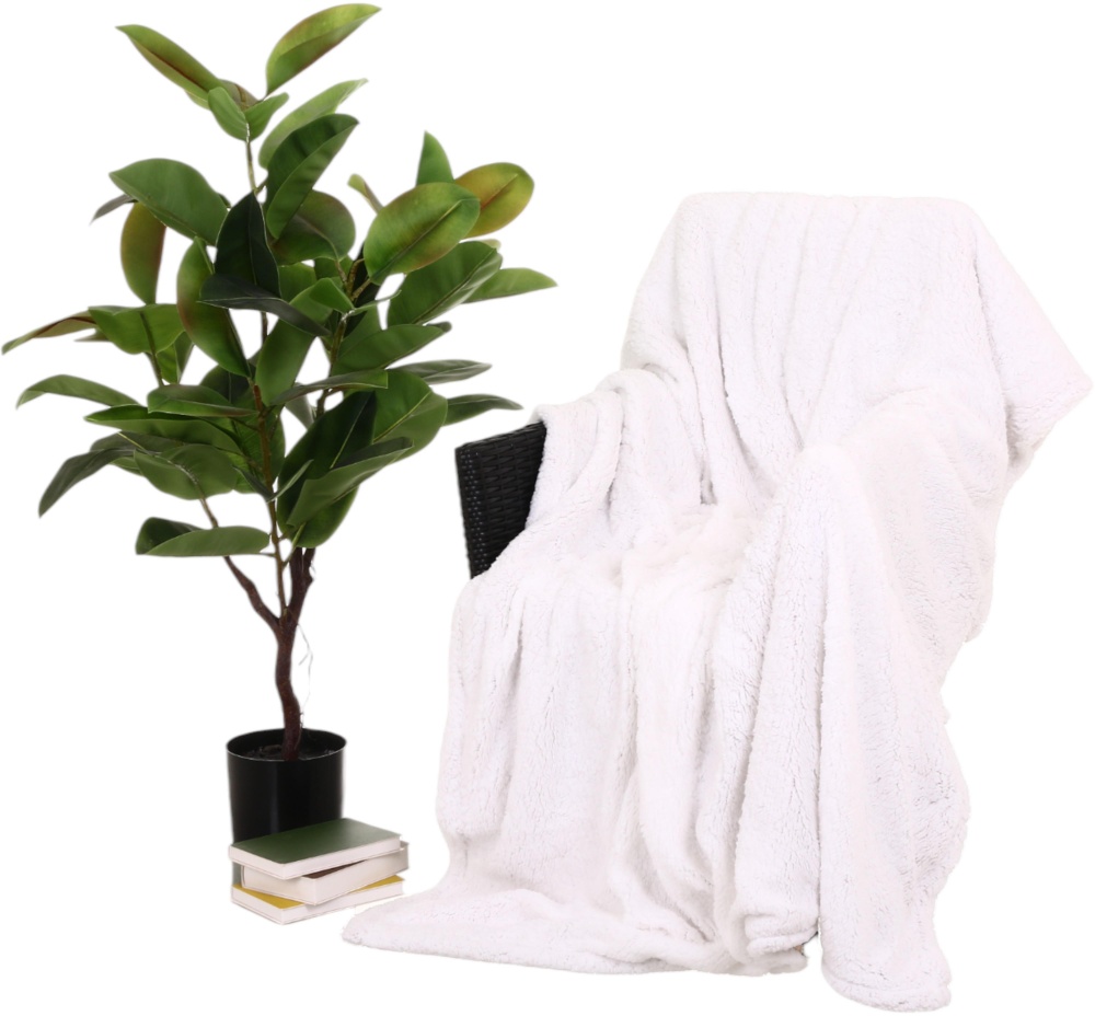 Плед Double Jacquard Sherpa 160x200 см тауп La Nuit