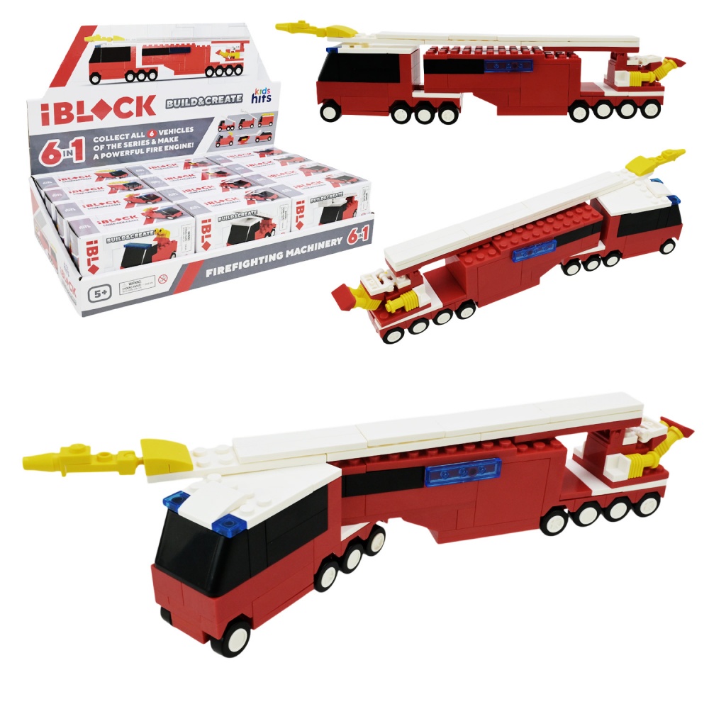Игрушка-конструктор Iblock Kids hits JUNIOR Пожарная (в ассортименте) KH51/004