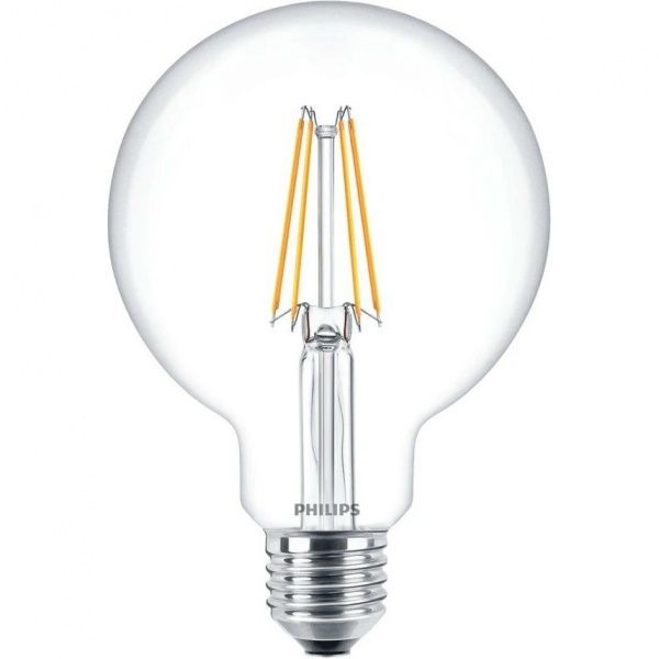 Лампа світлодіодна Philips Classic G93 6 Вт E27 3000 К 220 В прозора 
