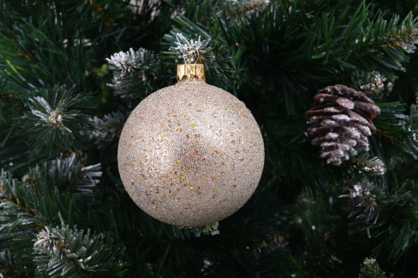 Ялинкова іграшка з блискітками 