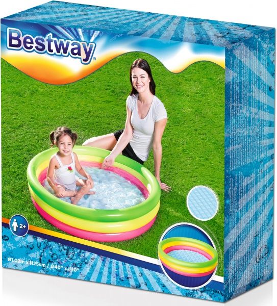 Бассейн надувной Bestway 102x25 см