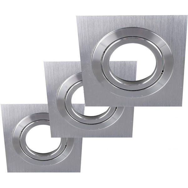 Світильник точковий Светкомплект HDL-AT 10 AL Slim 3 шт./уп. 50 Вт G5.3 алюміній 