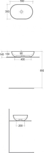 Умывальник R.A.K. Harmony-moon HAR01AWHA