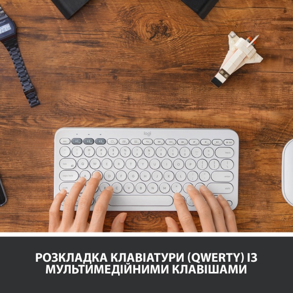 Клавіатура Logitech K380 Multi-Device Bluetooth UA (L920-009868) white 