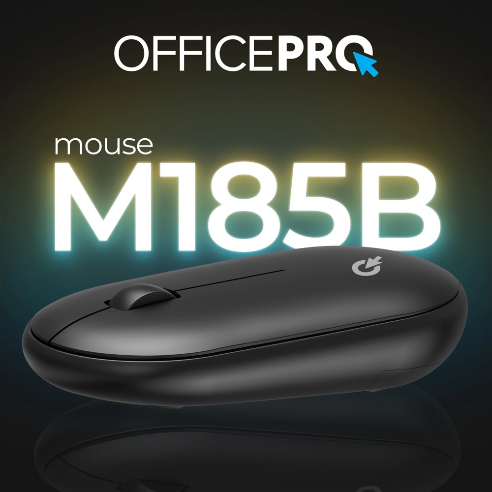Миша OfficePro M185B Silent Click Wireless black (M185B)