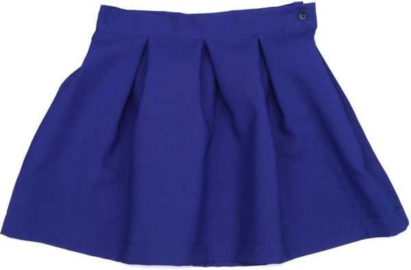 Юбка для девочек в складку Україна р.98-104 синий электрик С005Д 