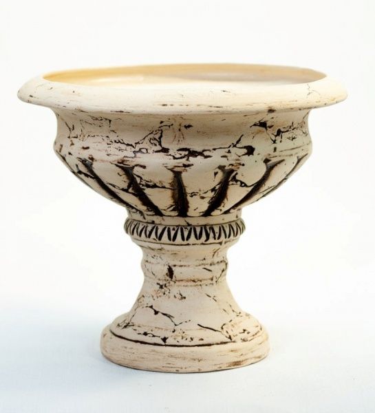 Горшок шамотный Цитола 34*34 круглый бежевый 