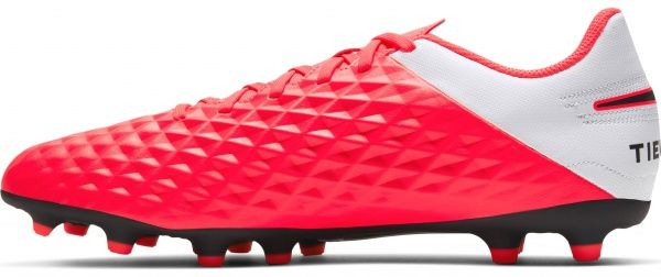 Бутси Nike LEGEND 8 CLUB FG/MG AT6107-606 р. US 9,5 біло-чорно-червоний