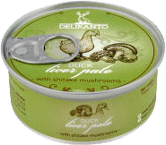 ПаштетТМ Delikanto з печінки качки і грибами Шитаки 100 г (4751025310327)