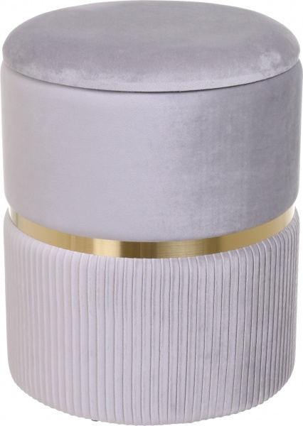 Сундук-пуф Bernard светло-серый 36х36х44 см 