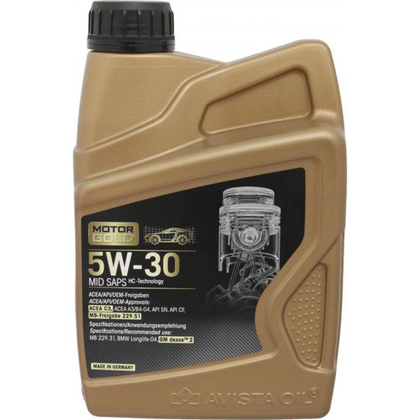 Моторне мастило Motor Gold MID SAPS SAE 5W-30 1 л