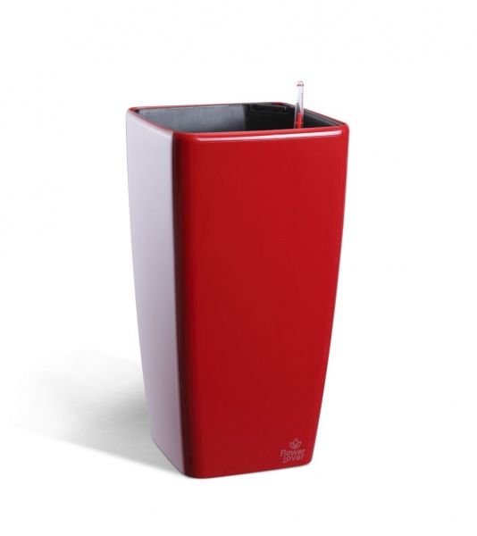 Горшок для цветов Plastkon Quadrato Flower Lover прямоугольный 5,4 л красный 