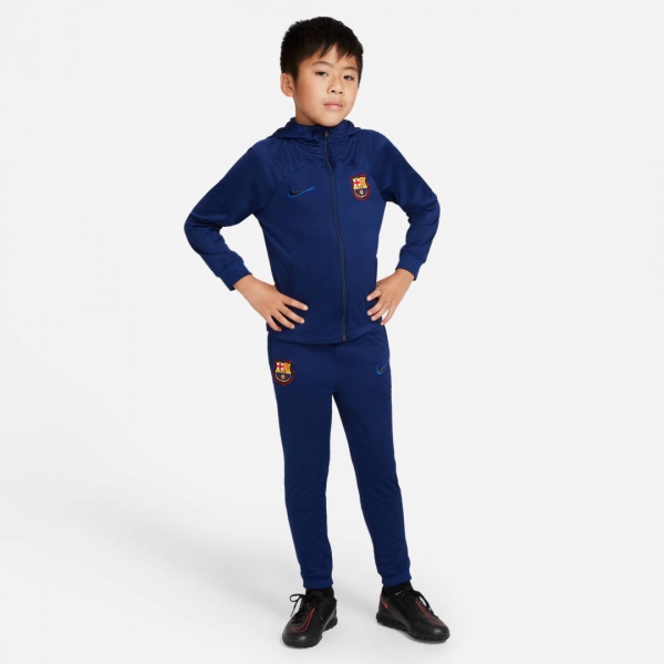 Спортивний костюм Nike FCB LKNK DF STRK HDTRKSUIT KKS DH7803-492 р. M темно-синій