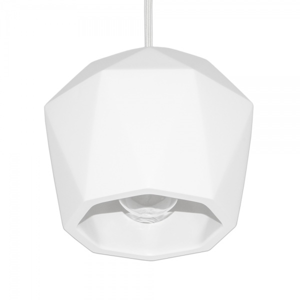 Світильник підвісний Luminaria 1x60 Вт E27 білий DENVER P2205 WH 