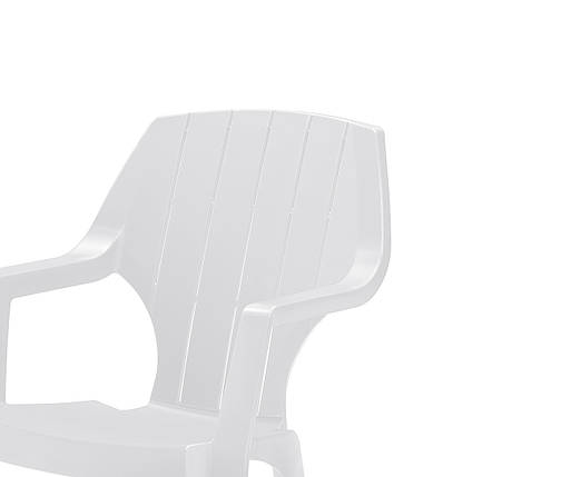 Стілець пластиковий Bica Alta 88x61x58 см білий 