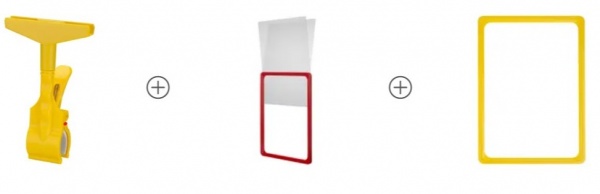 Комплект Комплект клипса NG желтая, желтая А6, карман А6 