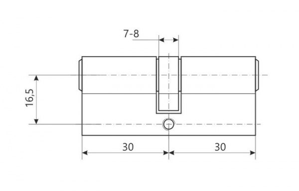 Цилиндр Avers LL 30x30 ключ-ключ 60 мм золото