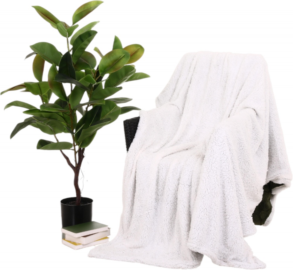 Плед Double Jacquard Sherpa 200x220 см зелений La Nuit