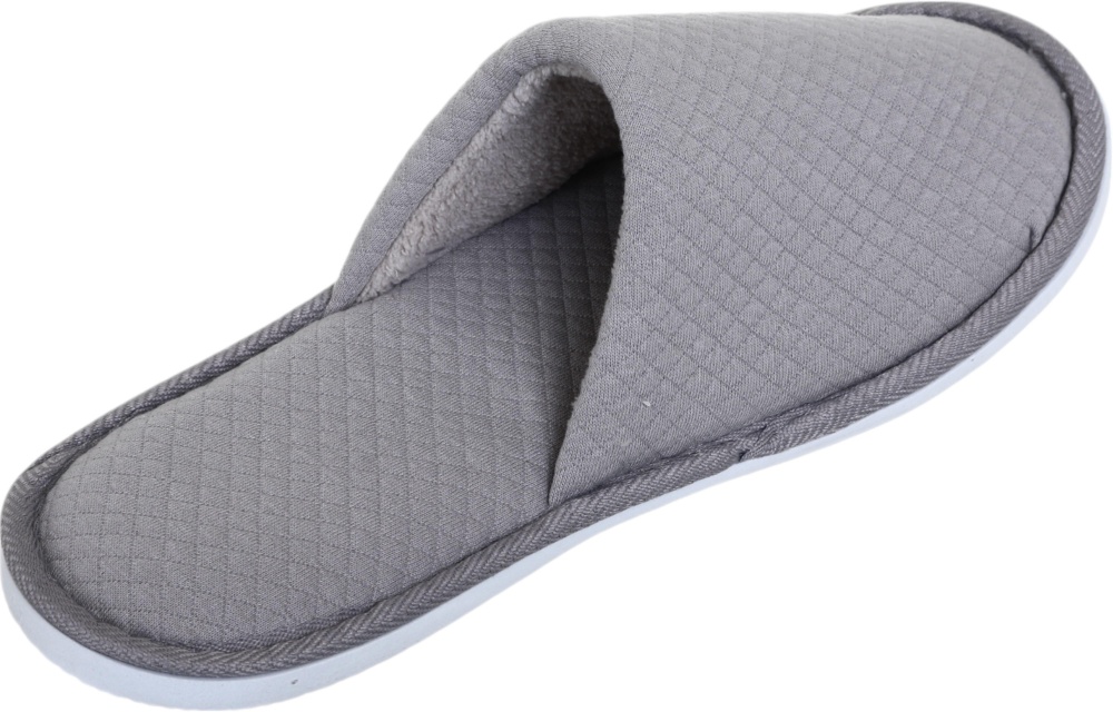 Тапочки гостиничные мужские вискоза/полиэстер р.43/44 серый