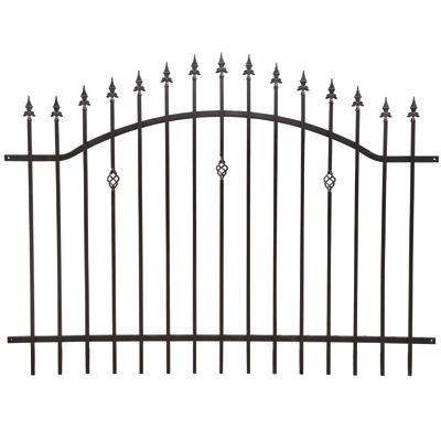 Секция забора металлическая Fijo 150x200 cм черная