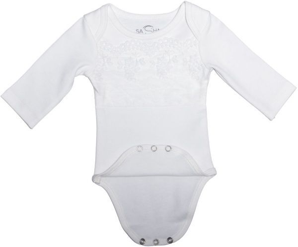 Боди Sasha детский праздничный р.74 молочный 85415130 