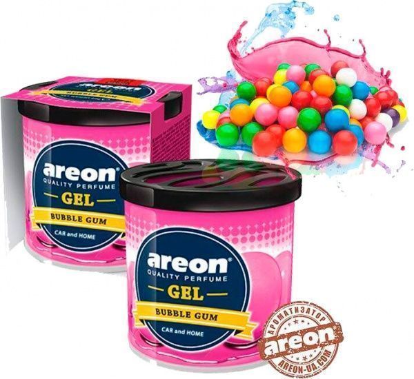 Ароматизатор на панель приладів АРЕОН гель консерва Бабл Гам