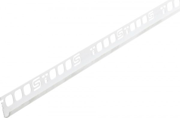 Уголок для плитки Salag внешний 134 ПВХ 9 мм 2,5м мрамор белый 