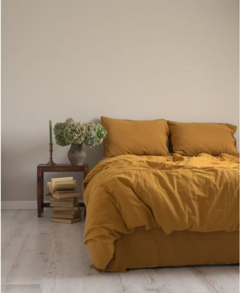 Комплект постільної білизни LIMASSO MUSTARD 2.0 гірчичний 