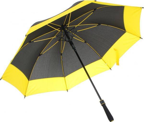 Зонт Economix Promo Greenland черно-желтый 