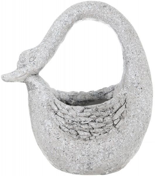 Горщик для квітів 34x23x39 см фігурний світло-сірий 