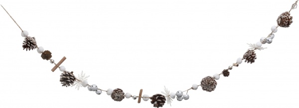 Гирлянда декоративная из колокольчиков и шишек C615X343 1 м