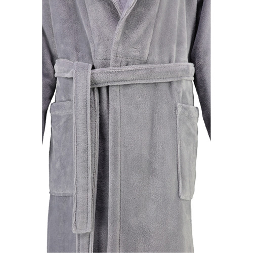 Халат жіночий Cawo Shawl Collar р. 42 графіт 8067342