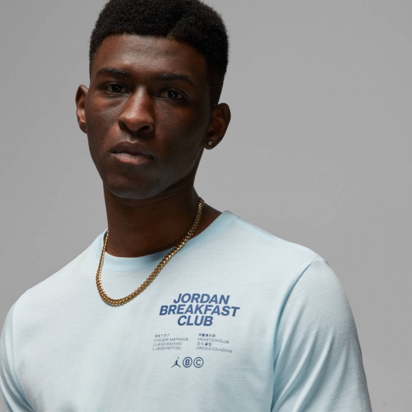 Футболка Nike M J DF SPRT BC SS GX CREW DQ7384-474 р.L синій