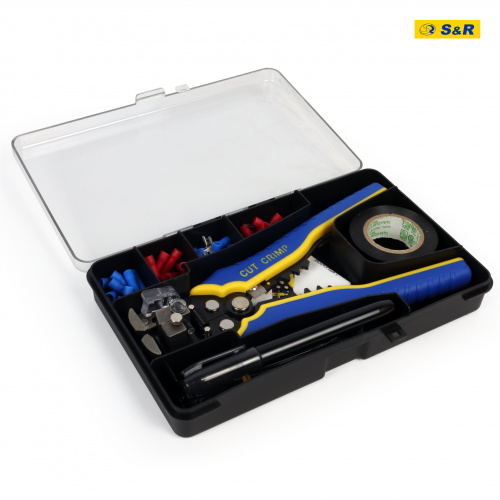 Інструмент для зняття ізоляції S&R 3 в 1 автоматичний з набором аксесуарів 580000198