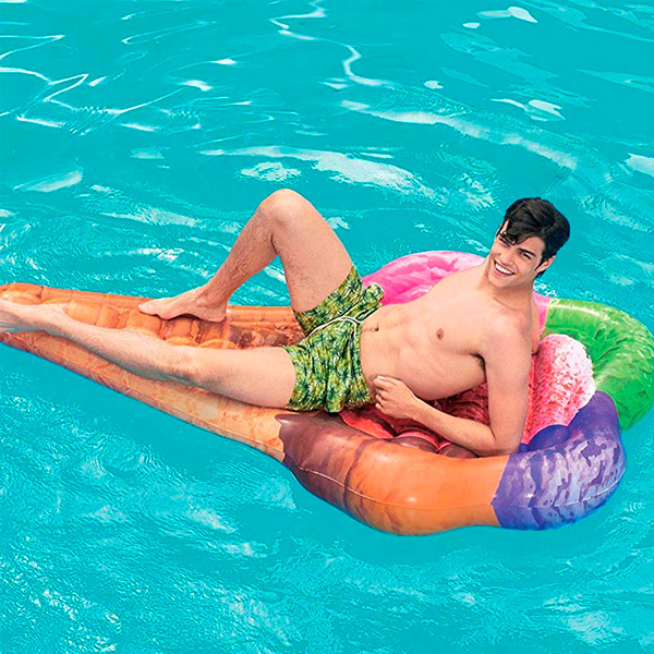 Матрас надувной Bestway 188х130 см Ice Cream коричневый