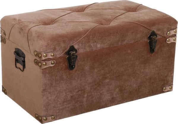 Скриня-пуф Art&Crafts Велюр 64х35х33 см горіховий 