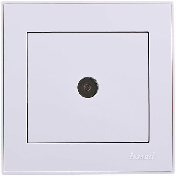 Розетка TV проходная Lezard Rain белый 703-0288-130