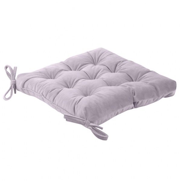 Подушка на стілець Velour 40х40 см сіро-блакитний Decora textile