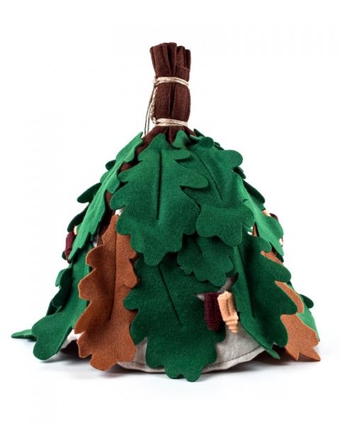 Шапка для сауны Наш шлях Веник липовый ручной работы