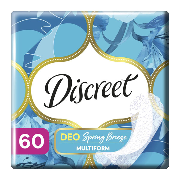 Прокладки ежедневные Discreet Deo Spring Breeze 60 шт.