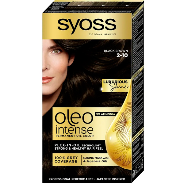 Краска Syoss Oleo Intense №2-10 черно-каштановый 115 мл