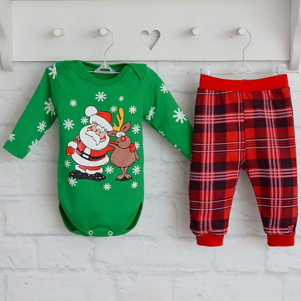 Комплект Blanka Санта зелений р.86 110098 